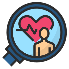 Healthy heart graphic icon